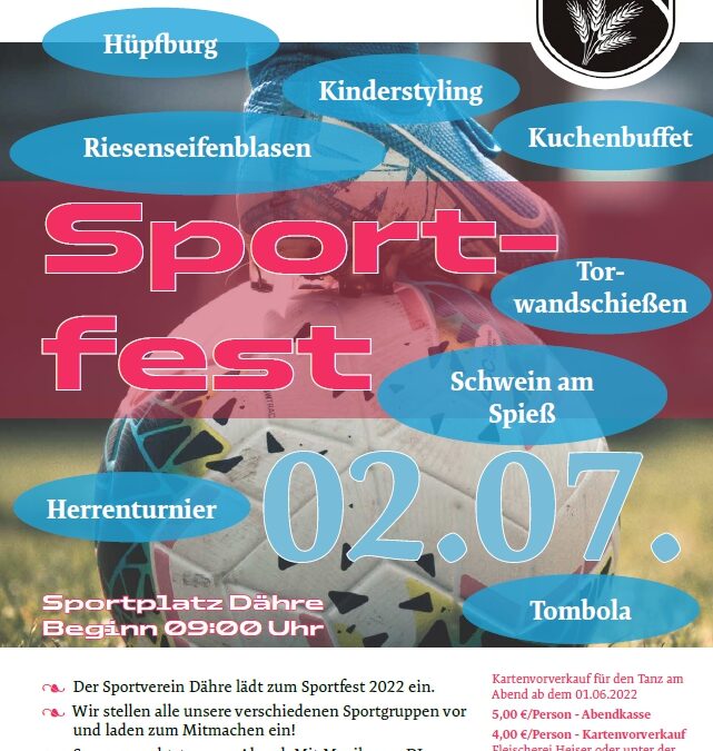 Sportfest SV Schwarz Weiß Dähre am 02.07.2022